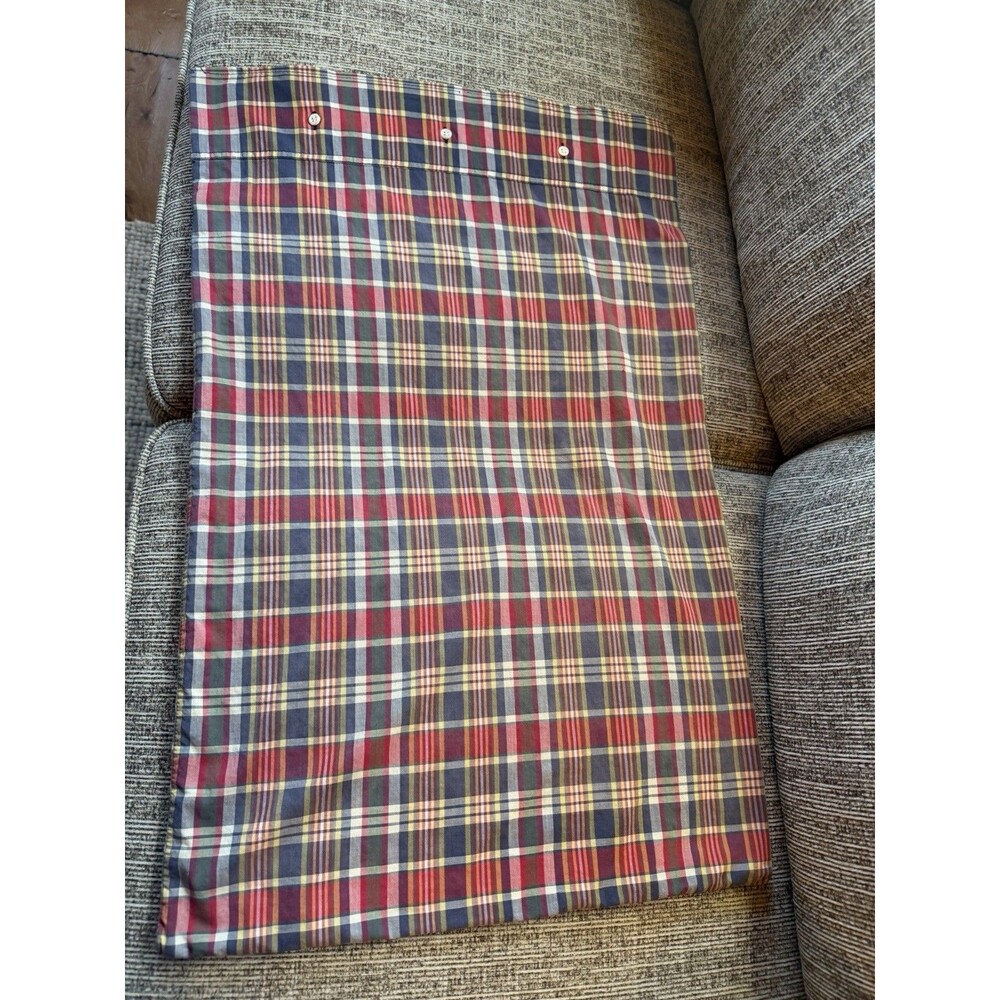 Ralph Lauren Standard  Pillowcase Garrison Madras With Buttons